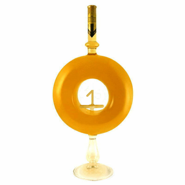 1 Házassági Évforduló Ajándék - Kerek Évszámos Díszüveges Bor 0,5 L