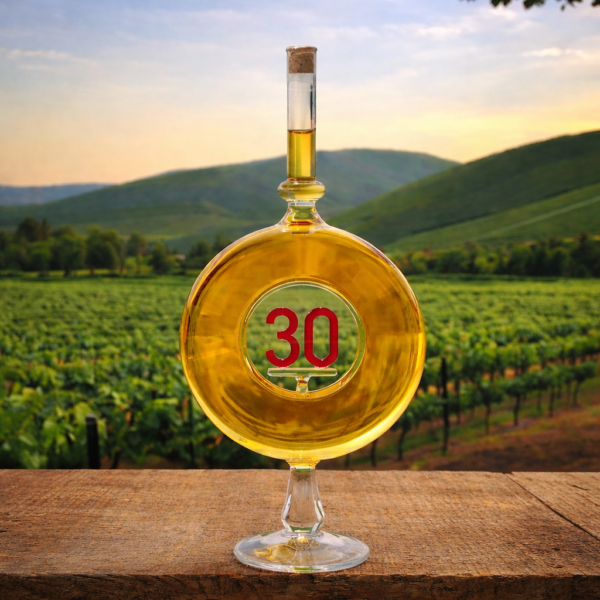 30 Születésnapra Kerek Évszámos Bor 0,5 L