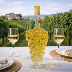 Fehér Szőlőfürt Formájú Palack 0,5 L