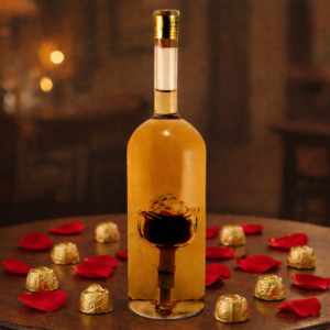 Rózsás díszüveges bor 0,1 L