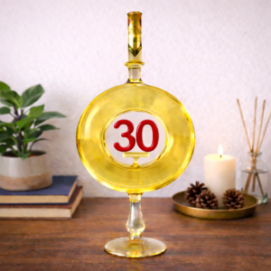 30 Házassági évforduló ajándék - Kerek Évszámos Bor 0,5 L