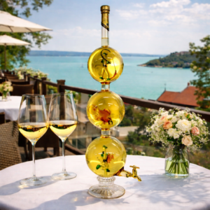 Horgászos Bortorony csappal 2,1 L