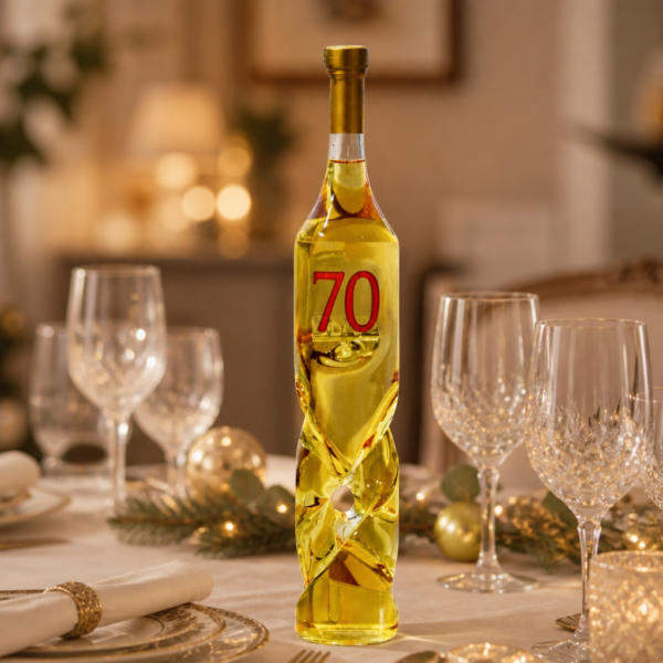 70 Születésnapra Csavart Díszüveges Bor 0,75 L