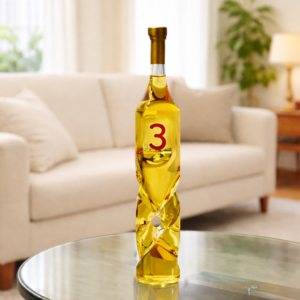 3 Házassági Évforduló ajándék - Csavart Díszüveges Bor 0,75 L