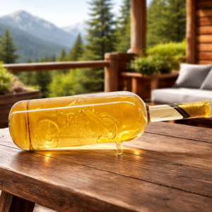 Hengeres fektethető palack, chopper 0,5 liter