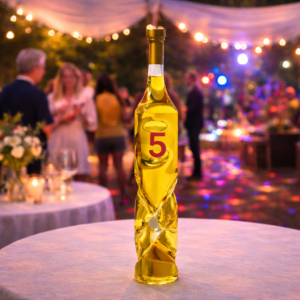 5 Házassági Évforduló ajándék - Csavart Díszüveges Bor 0,75 L