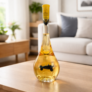 Húzott nyakú csepp formájú palack, Forma 1 autó 0,5 liter