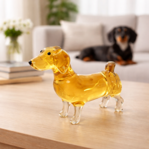 Tacskó kutya Ajándék Díszüveges Bor 0,1 L