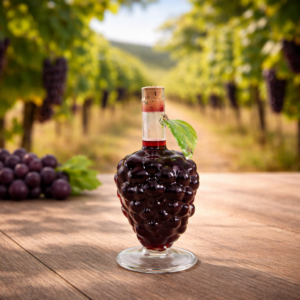 Talpon álló szőlőfürt, 0,04 L vörös